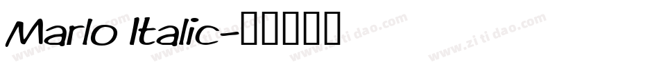 Marlo Italic字体转换